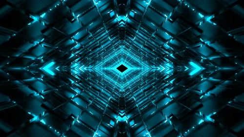 Blue Shinig Loop Tunnel