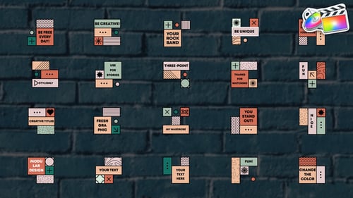 Square Titles for FCPX