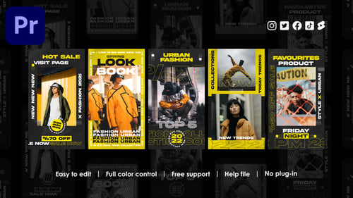 Dynamic Urban Fashion Social Media Stories