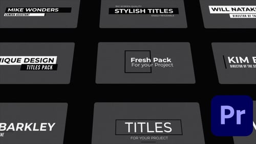 Набор простых титров/нижних титров