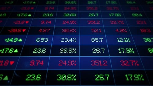 Stock Market Exchange Ticker Board