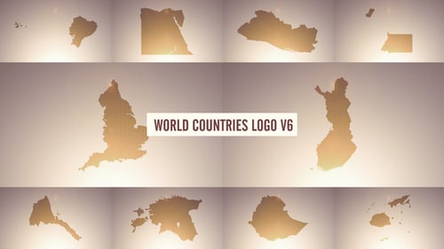 Dynamic Global Map Titles with Logo Reveal