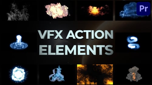 VFX-Aktionselemente für Premiere Pro