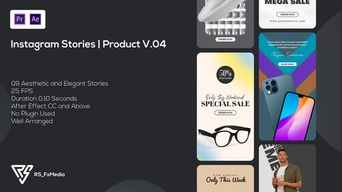 Dynamic Product Promo Vertical Story Templates for Social Media