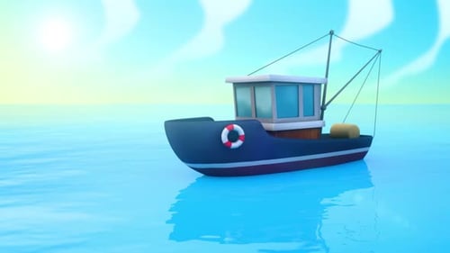 Cartoon Boot Loop Hintergrund 2 K