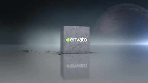 Dynamic Concrete Cube Logo Reveal