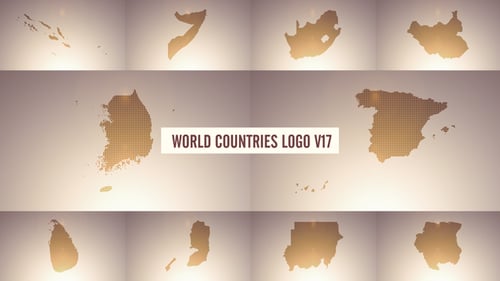 Logo y títulos de países del mundo V17
