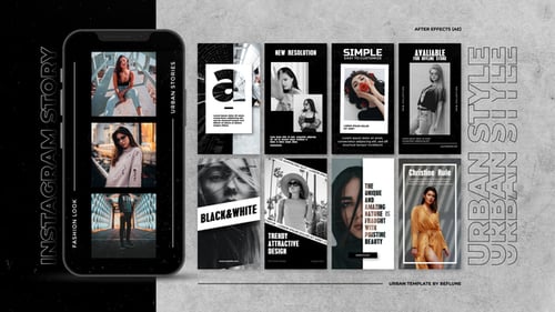 Dynamic Instagram Story Templates for Fashion and Urban Social Media