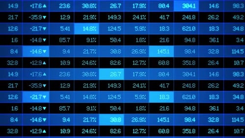 Stock Market Exchange Ticker Board