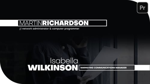 Dynamic Lower Thirds with Modern Corporate Title Animations