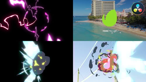 Explosion Logo Opener for DaVinci Resolve