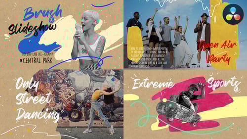 Brush Slideshow for DaVinci Resolve