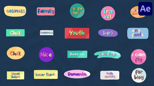 Liquid Shapes Lower Thirds for After Effects