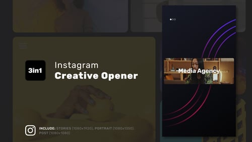 Modern Dynamic Social Media Intro for Stories and Posts