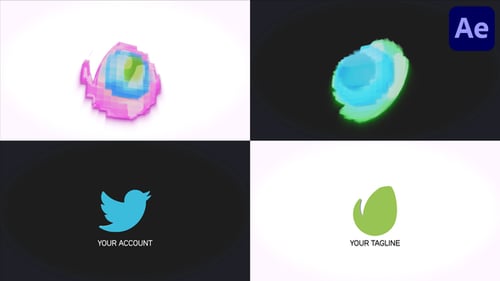 Mosaic 3D Logo for After Effects