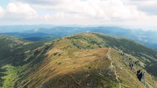 Beautiful View of Mountain Landscape with Hills