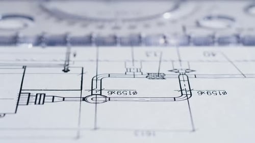 Plan Blueprint Closeup