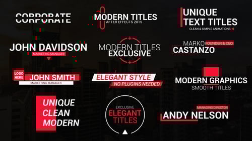 Clean Title Animations