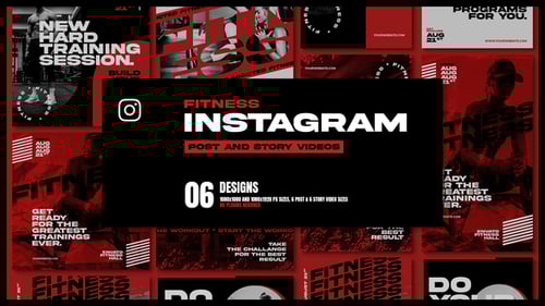 Dynamic Fitness Promo for Social Media