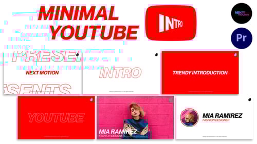 Minimal YouTube Intro | MOGRT