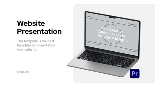 Clean Minimal Business Website Presentation