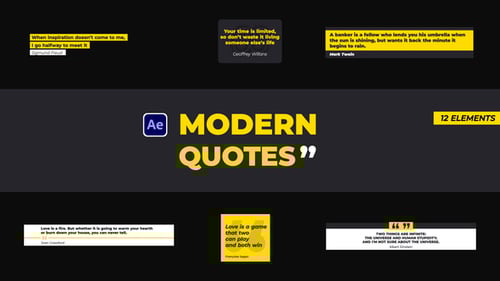 Minimalist Animated Quote Text Titles
