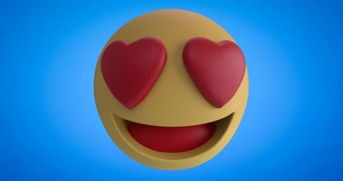 Collection of Animated 3D Emoji Faces with Diverse Expressions