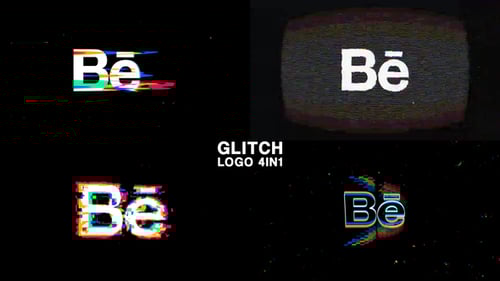 Dynamic Glitch Logo Reveals with Digital Distortion Effects