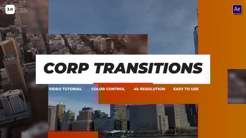 Dynamic Corporate Transitions with Flat Geometric Shapes