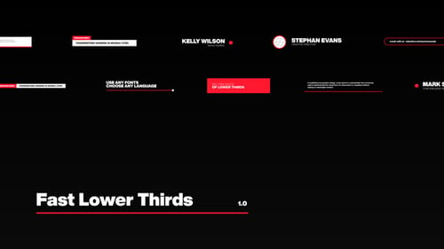 Fast Lower Thirds