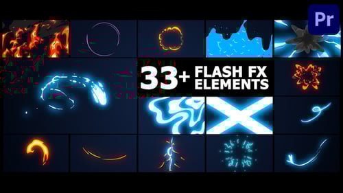 Dynamic Flash FX Elements Pack for Video Editing