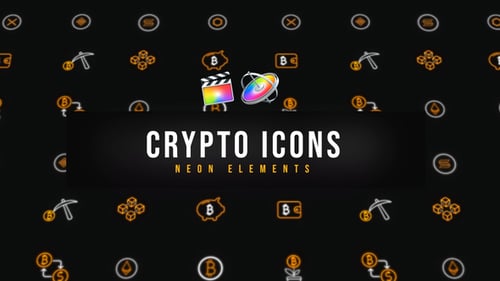Crypto Neon Icons