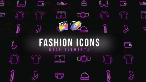 Fashion Neon Icons