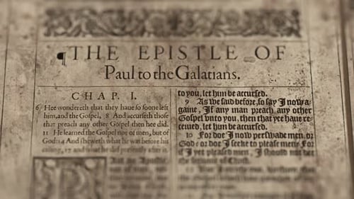 A Epístola de Paulo aos Gálatas, Slider Shot, Old Paper Bible, King James Bible