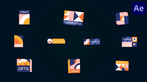 Modern Simple Titles | After Effects