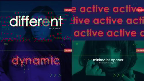 Fast Glitch Opener Text Animation for Modern Promos