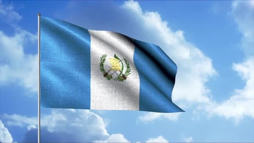 Linda bandeira da Guatemala