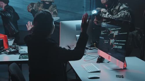 SWAT Team Arresting Hackers