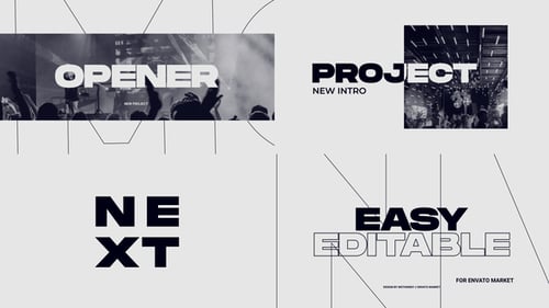 Dynamic Event Opener with Geometric Line Transitions, Video Displays ft ...