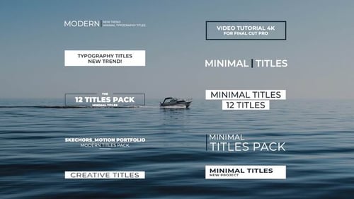 Minimal Titles | Premiere Pro