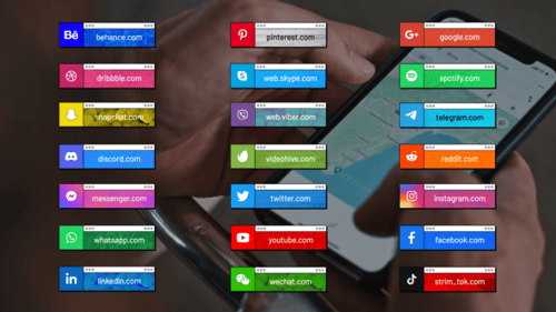 Animated Social Media Lower Thirds for Websites