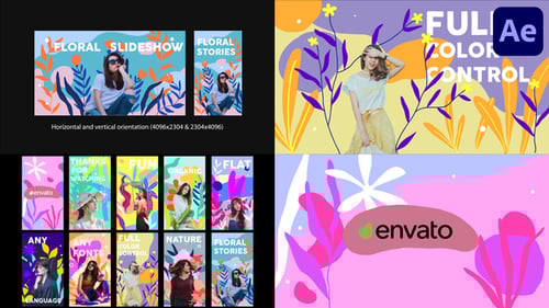 Floral Slideshow | After Effects