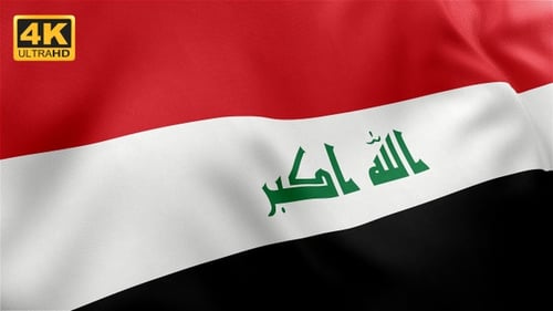 Flagge des Irak - 4K