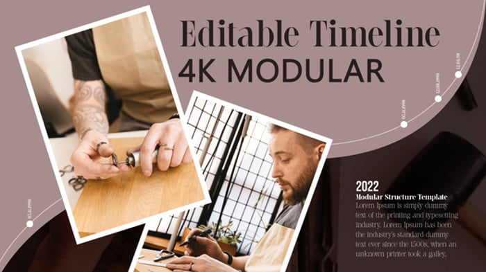 Timeline Editable Video Templates - Envato