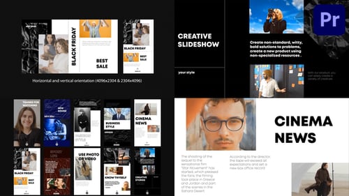 Dynamic Modern Slideshow with Crushed Paper Texture