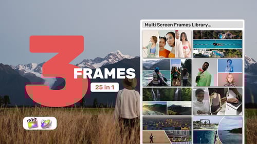 Multi Screen Frames Library - 3 Frames for Apple Motion and FCPX