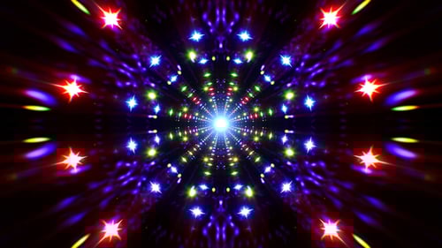 Vj Loop of Rgb Glint Light