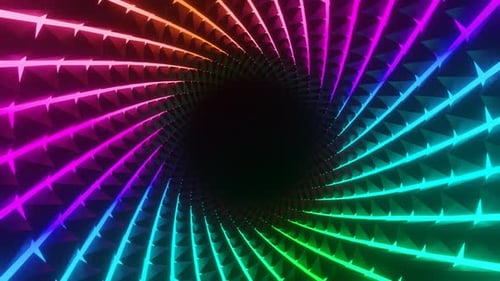 Psychedelic Spiral is Spinning Fast