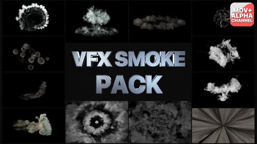 Dynamic Smoke and Gas VFX Elements Pack