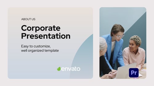 Professional Corporate Business Presentation with Clean Modern Slides